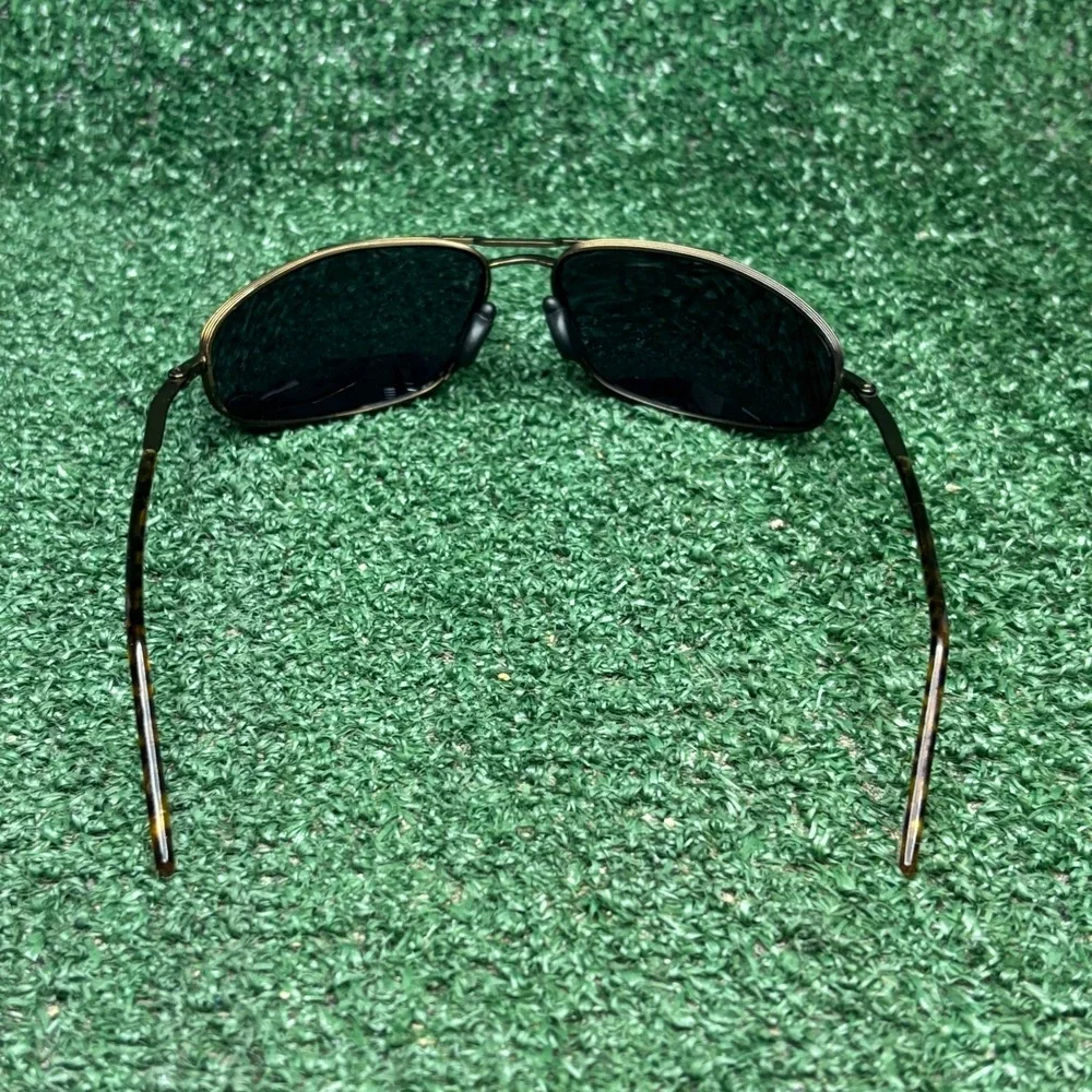 Foster Grant Sport Grip Metal Steampunk Cyberpunk Grunge Sunglasses Gold Mens